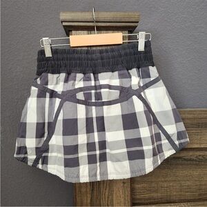 lululemon athletica Plaid Skort - Black and White